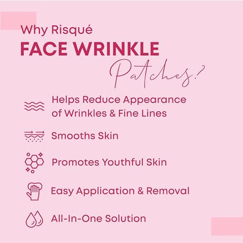 Risqué - Fita Lifting Facial Invisível para Rugas | Fita para Levantar o Rosto Invisível | Fita Lifting para os Olhos Invisível | Fita Lifting Facial | Fita para a Pele do Rosto | Fita para o Rosto