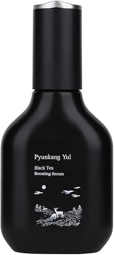 PKY] Pyunkang Yul Black Tea Boosting Serum – Anti-aging, Nutrição Concentrada para Cuidados com Linhas Finas com Kombucha, Extrato de Ginseng e Zero Irritação – Skincare Coreano (1.52g)
