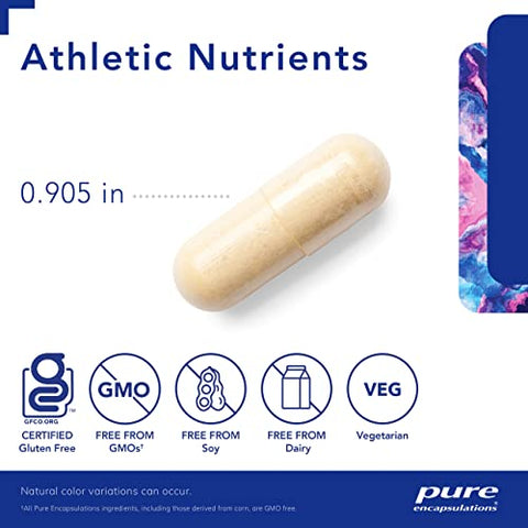 Athletic Nutrients | Complexo Multivitamínico/Mineral para Desempenho e Treinamento Esportivo | 180 Cápsulas - Pure Encapsulations