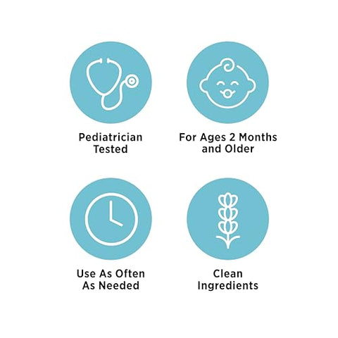 Pomada Alívio de Assaduras para Bebês, Creme para Assaduras de Bebês de 2 Meses, Bálsamo Calmante para Proteção da Pele Irritada, Lavanda Limpeza Nutritiva - Matys