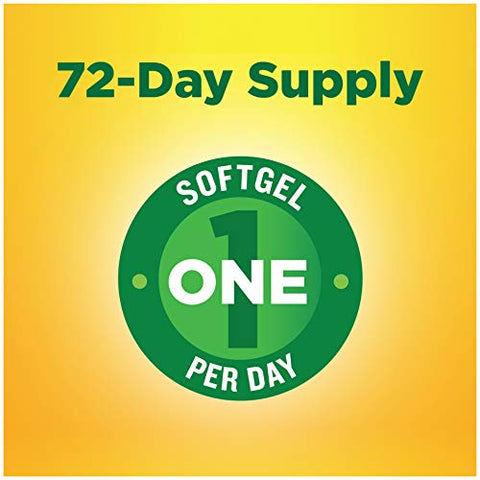 Nature Made - CoQ10 100 mg Softgels, 72 Unidades – Tamanho Econômico para Saúde Cardíaca