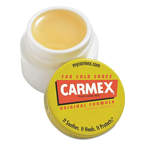 Bálsamo Labial Hidratante, Sabor Original, Pote de 7g, 12 unidades - Carmex