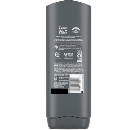 DOVE MEN + CARE - Dove Men Care Body Wash Extra Fresh 4 Unidades para Cuidado da Pele Masculina Lava Efetivamente as Bactérias e Nutre Sua Pele 532 ml