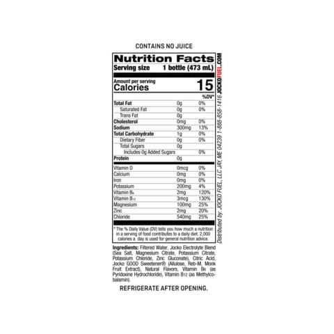 Bebidas Hidratantes e Amplificadoras de Hidratação – Sabor Frutas Vermelhas – 12 Unidades de 473ml (16oz) - Jocko Fuel