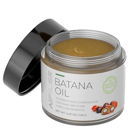 AIPILER - Dr. Sebi Óleo de Batana Puro 100ml – Crescimento Capilar e Espessura para Cabelos Masculinos