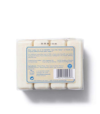 Sabonete em Barra Hipoalergênico sem Fragrância – Triplo Milled Francês Natural Hidratante Sabonete de Mãos (12 Barras de Sabonete, 100g) - A LA MAISON