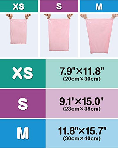 Sacos Descartáveis para Fraldas de Bebê – Vedação de Odores Incrível – Duráveis e sem Perfume [Tamanho: S, Cor: Rosa] (150 unidades, Pacote de 1) (150 Sacos) - BOS
