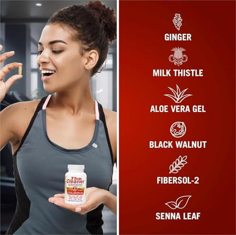 Generic - Centuryⁿ Syst𝐞ms The Cleaner Detox – Fórmula Completa de Limpeza Interna de 7 Dias para Mulheres, Apoia a Saúde Digestiva, 52 Cápsulas Vegetarianas