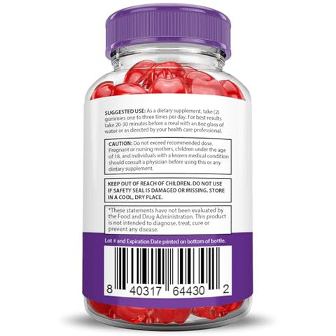 Justified Laboratories - Ultra Quick Keto ACV Gummies Extreme 2000MG – Gomas Ultraquick Keto de Vinagre de Maçã Formuladas com Pó de Romã e Beterraba, Vitamina B12, Veganas, Não Transgênicas – 60 Gomas