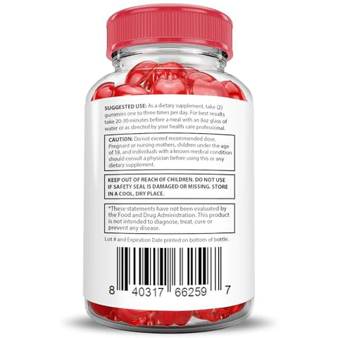 Justified Laboratories - Destiny Keto Gummies Extreme 2000MG – Fórmula Avançada de Gomas de Vinagre de Maçã com Romã e Beterraba em Pó B12 Vegan Non GMO 60 Gummys