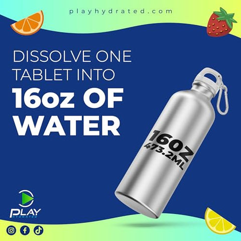 Play Hydrated - Tabletes de Eletrólitos Naturais – Marca do Produto – 100g