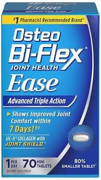 Nilogie - Osteo Bi-Flex Ease Advanced Triple Action – 70 Mini Comprimidos – Marca Líder em Saúde Articular