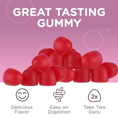 Gomas Pré-Natais para Mulheres – Sabor Uva – Vitaminas Pré-Natais para Mulheres com Ácido Fólico – Vegetarianas - Zahler