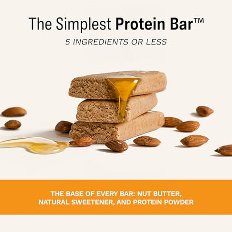Barras de Proteína Rise Café da Manhã Amêndoa Mel, 18g Proteína, 57g (12 Unidades)