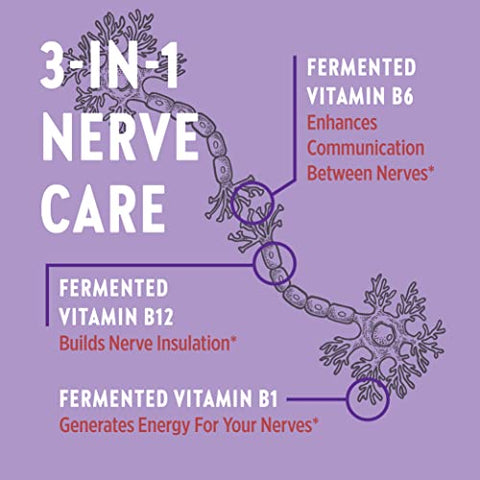 New Chapter - Novo Capítulo Suplemento para Saúde dos Nervos 3 em 1—Vitamina B1 Gera Energia para os Nervos, Vitamina B6 Melhora a Comunicação Nervosa, Vitamina B12 Fortalece