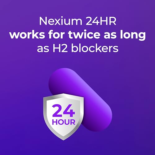 24HR: Cápsulas para Alívio de Azia com Redutor de Ácido para Proteção Durante o Dia e a Noite – 42 Unidades - Nexium