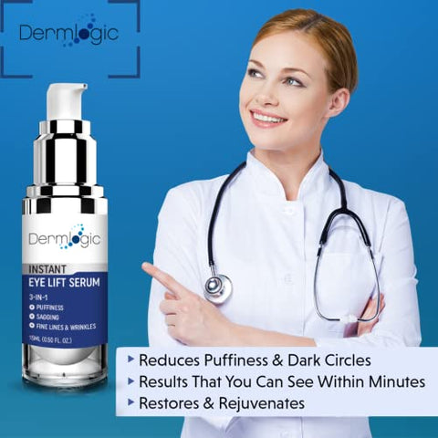 Dermlogic - Redutor de Inchaço Sob os Olhos – Fórmula Avançada – 15ml
