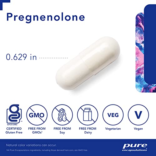 Pregnenolone – 30 mg – Suporte Hormonal – Suporte à Memória  Pura Encapsulations - Pure Encapsulations
