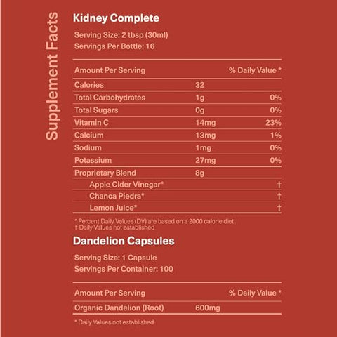 Complete Natural Products - Kit Completo para Rins – Limpeza Total dos Rins – Marca Kidney