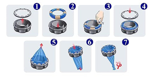 Generic - Recargas para Lixeira de Fraldas | Inclui 9 Anéis de Reposição de Fraldas