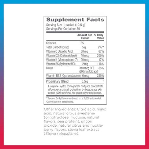 Synergy Worldwide - Synergy ProArgi-9 Plus Complexer de L-Arginina – Suplemento Alimentar de Frutas Vermelhas – 30 Pacotes – Marca Synergy