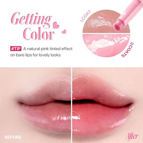 Melting Lip Honey 11-12 Plumping (11 rosa transparente) – Lábios hidratados e volumosos - Nature Republic
