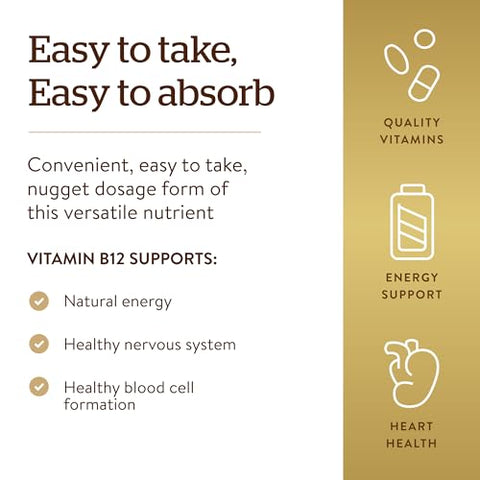Vitamina B12 Sublingual 1000 mcg, 250 comprimidos  de Alta Visibilidade - SOLGAR