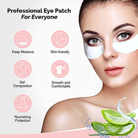 Kit de Patches de Gel para Cílios GreenLife 100% Natural com Colágeno e Aloe Vera – 400 pares