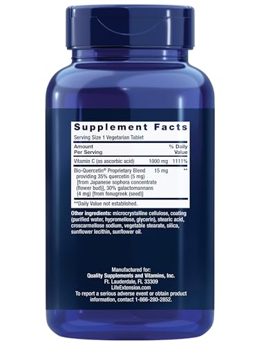 Vitamina C Life Extension – Potente Antioxidante para Saúde – 60 cápsulas