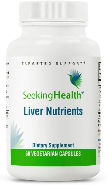 Liver Nutrients – Suporte à Produção de Glutationa e Função Celular do Fígado com Cardo Mariano e Ácido Alfa-Lipóico – 60 cápsulas - Seeking Health