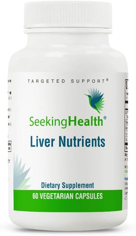 Liver Nutrients – Suporte à Produção de Glutationa e Função Celular do Fígado com Cardo Mariano e Ácido Alfa-Lipóico – 60 cápsulas - Seeking Health