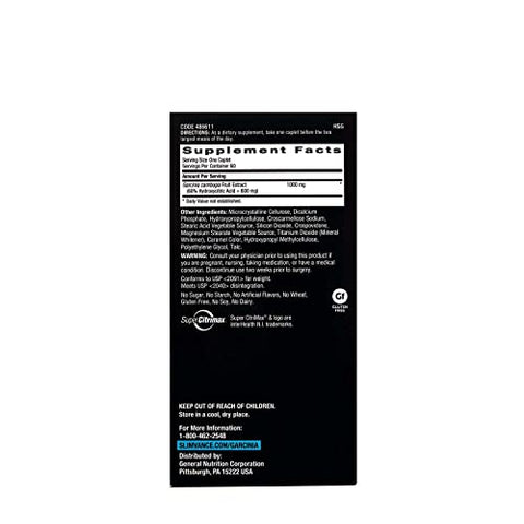 GNC - BodyDynamix Super Citrimax | Garcinia Cambogia | 60 Cápsulas | 60 g