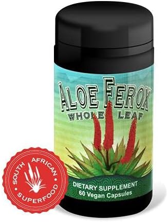 Sun Star Organics - Aloe Ferox Cápsulas Inteiras – 60 Cápsulas Veganas – Aloe Ferox: Benefícios Naturais para sua Saúde