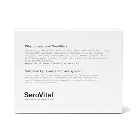 Renewal Complex – Suplemento Feminino de Suporte Peptídico Crítico – Revitalizador para Mulheres, 120 Cápsulas (Embalagem de 1) - Serovital