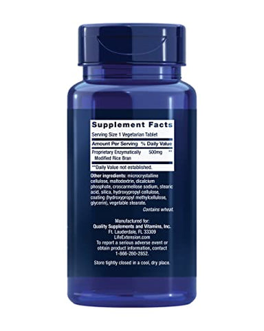 NK Cell Activator – Suplemento de Extrato de Farelo de Arroz Modificado Enzimaticamente para Apoio e Proteção da Saúde do Sistema Imunológico – Não-OGM, Vegetariano – 30 Comprimidos - Life Extension