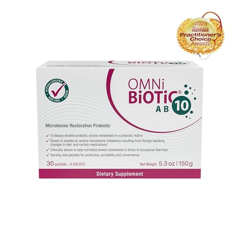 OMNi BiOTiC - AB 10 – Probiótico Restaurador Clinicamente Testado – Suporte – Marca Probiótica Restauradora – 10 g