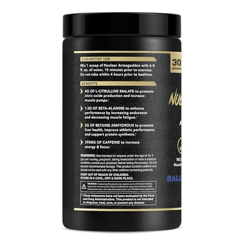 Nuclear Armageddon Pré-Treino em Pó para Homens – Explosão de Energia e Desempenho Máximo - Anabolic Warfare