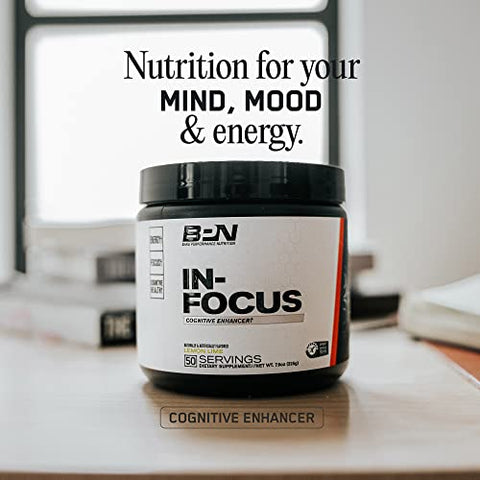 BPN – Suplemento de Suporte Cerebral in-Focus, Melhore a Concentração - BARE PERFORMANCE NUTRITION