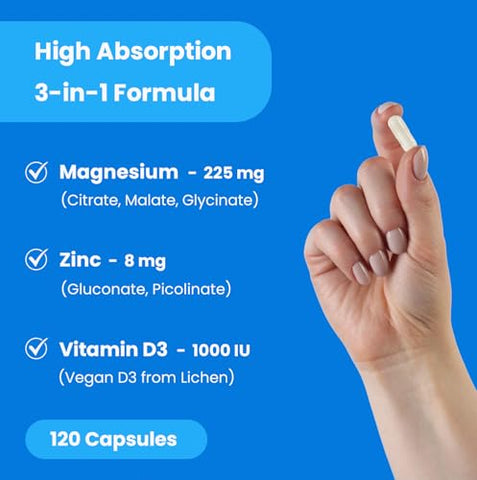Magnésio Zinco – Fórmula Poderosa para Saúde e Bem-Estar - NutraChamps