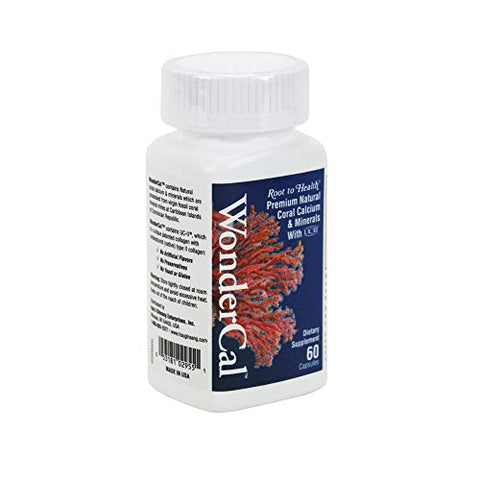 Hsu's - Hsu’s Ginseng | WonderCal, 60 Cápsulas | Suplemento de Cálcio de Coral | 许氏萬全鈣 | Frasco com 60 cápsulas, B000153ROK