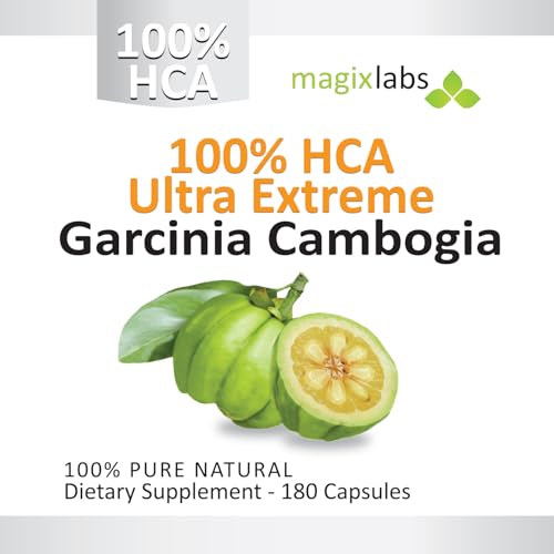 MagixLabs - Garcinia Cambogia Extract Ultra Extreme 100%% HCA – 100%% Puro e Natural – O Suplemento de Ação Rápida Definitivo