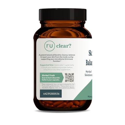 R-U VED - Ruved SkinTrio: Suplemento Ayurvédico para Pele Clara, Calma e Radiante, Suporte para Desintoxicação e Digestão com Neem, 60 Cápsulas Vegetarianas