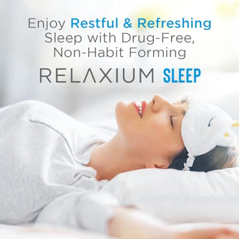 Sleep Aid – Novo e Melhorado, Suplemento Alimentar, Não Viciante, Suporta um Sono Mais Longo e Melhor, 60 Cápsulas, Fornecimento de 30 Dias - Relaxium