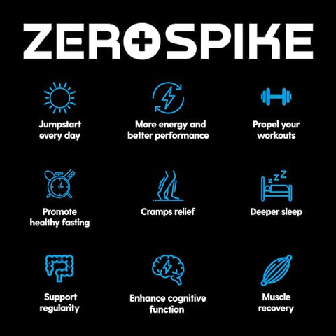 Zerospike - Pacotes de Pó de Eletrólitos Sem Açúcar | Keto  | 100g