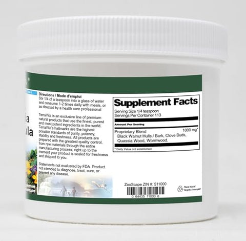 Terravita - TerraVita Fórmula em Pó de Limpeza – Noz Preta, Cravo, Quássia e Mais (120g) – Pacote com 2