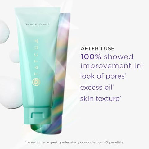 TATCHA The Deep Cleanse | Limpeza Profunda e Esfoliante Suave, Remove Impurezas, Controla Oleosidade Excessiva | Marca TATCHA