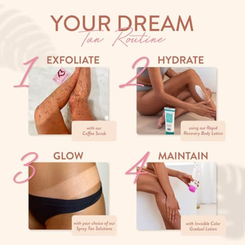 MINETAN BODY.SKIN - MineTan Solução de Bronzeamento Spray | Solução Autobronzeadora Duplamente Escura – Para um Acabamento Bronzeado Escuro e Radiante, Secagem Rápida