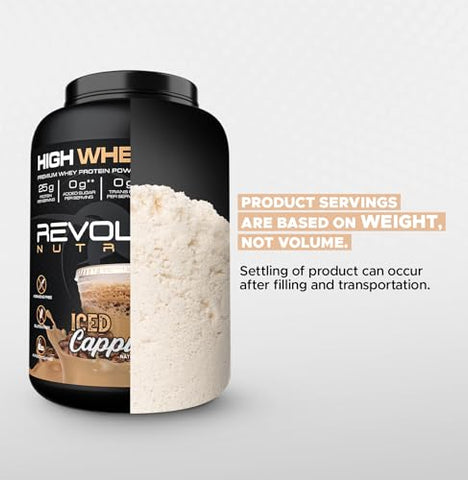 Revolution Nutrition - High Whey: Pó de Proteína Isolada, Sem Glúten, Ganho de Massa Muscular Magra para Homens