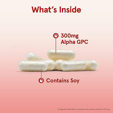 Alpha GPC 300mg – Cápsulas Vegetais para Saúde Cerebral – 60 Unidades - Jarrow Formulas