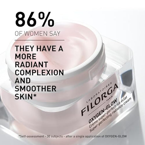 Creme Diário Filorga Oxygen-Glow Super-Perfeccionador de Radiância, Tratamento Hidratante com Impulso Hialurônico e Enzimas Detoxificantes para uma Pele Impecável, Sem Rugas – 50g